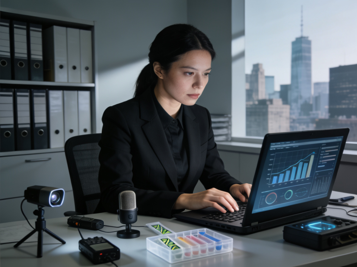 专业女私家侦探分析外遇调查数据