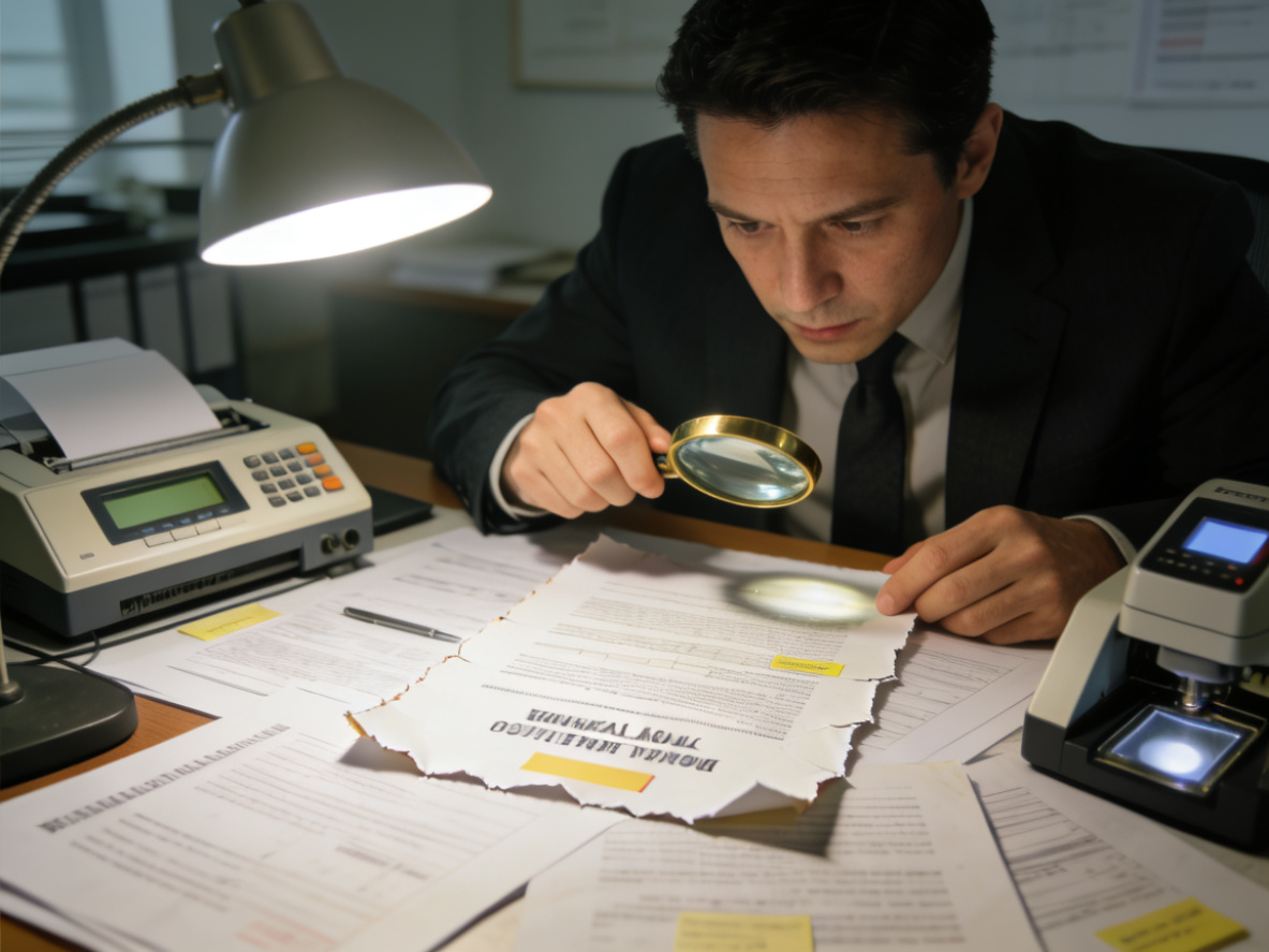 专业私家侦探分析商业机密文件和竞业限制协议